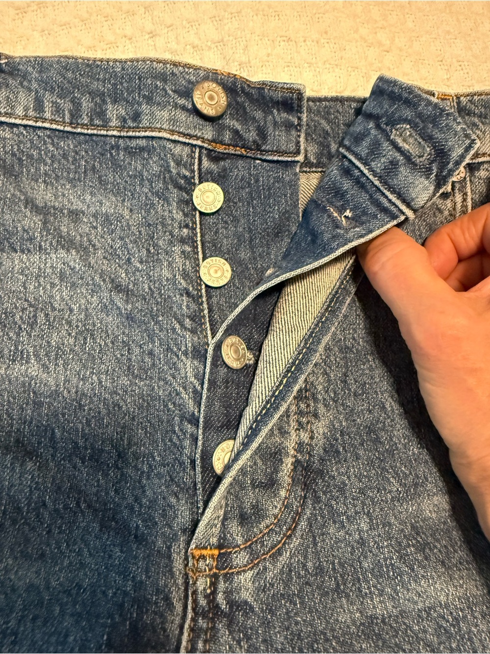 Boyish The Brady High Rise Crop Flare Jeans Women’s Size 30 Medium Wash 26.5 - Picture 8 of 9